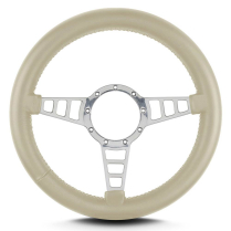 Mark 4 Track GT Polished Thick Grip Steering Wheel - Bone