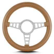 Mark 4 Track GT Gray Thick Grip Steering Wheel - Chestnut