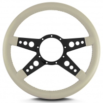 Mark 9 GT 14" with Black Spoke Steering Wheel - Bone