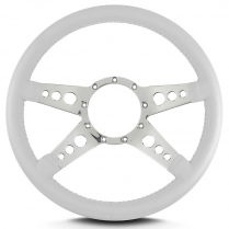 Mark 9 GT 14" with Polished Spoke Steering Wheel - White