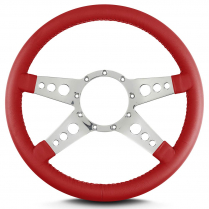 Mark 9 GT 14" with Polished Spoke Steering Wheel- Bright Red