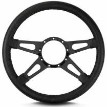 Mark 9 Supreme 14" Steering Wheel w/Black Spoke - Black