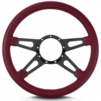 Mark 9 Supreme 14" Steering Wheel w/Black Spoke - Burgundy
