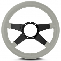 Mark 9 Std 14" Thick Grip Steering Wheel Black Spoke Lt Grey