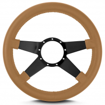 Mark 9 Std 14" Thick Grip Steering Wheel Blk Spoke- Chestnut