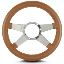 Mark 9 Std 14" Thick Grip Steering Wheel Pol Spoke- Chestnut