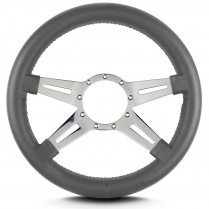 14" Mark 9 Elegante Steering Wheel, Thick Grip - Polished