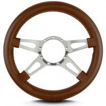 Mark 9 Supreme 14" Thick Grip Steer Wheel Pol Spoke- Caramel