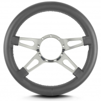 Mark 9 Supreme 14" Thick Grip Steer Wheel Pol Spoke- Dk Grey