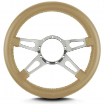 Mark 9 Supreme 14" Thick Grip Steer Wheel Pol Spoke - Tan