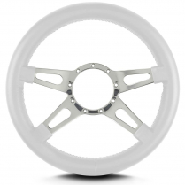 Mark 9 Supreme 14" Thick Grip Steer Wheel Pol Spoke - White