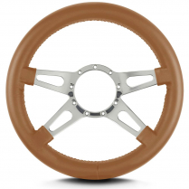 Mark 9 Supreme 14" Thick Grip Steer Wheel Pol Spoke Chestnut