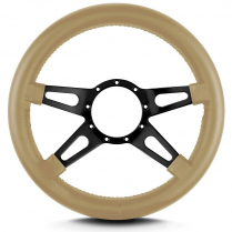 Mark 9 Supreme 14" Thick Grip Steer Wheel Blk Spoke - Tan
