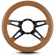 Mark 9 Supreme 14" Thick Grip Steer Wheel Blk Spoke Chestnut