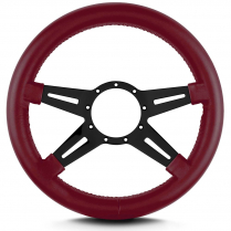 Mark 9 Elegante 14 Thick Grip Steer Wheel Blk Spoke Burgundy