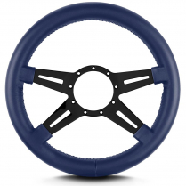 Mark 9 Elegante 14" Thick Grip Steer Wheel Blk Spoke - Blue