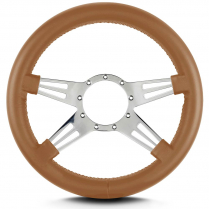 Mark 9 Two Slot 14 Thick Grip Steer Wheel Pol Spoke Chestnut