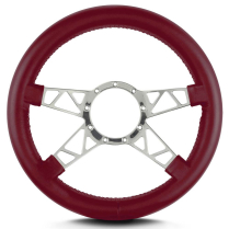14" Mark 9 Truss Steering Wheel, Thick Grip - Polished