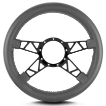 Mark 9 Truss Black Thick Grip Steering Wheel - Dark Grey