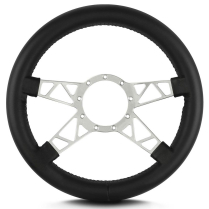 Mark 9 Truss Gray  Thick Grip Steering Wheel - Black