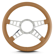 Mark 9 Track GT Polished Std Grip Steering Wheel - Chestnut