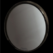 Fatties 3.5" Round Mirror Head - Polished 10-24 Thread