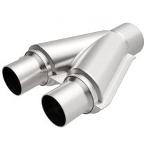 Exhaust Y-Pipe Dual 2" in and 2-1/2" Out - Aluminized