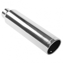 Polished Exhaust Tip 3.5" 15 Deg Rolled Exhaust Tip 18"x2.5"