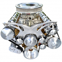 OLDS 350-455 ALT/AC/PS STYLE TRACK PULLEY/BRKT POL KIT