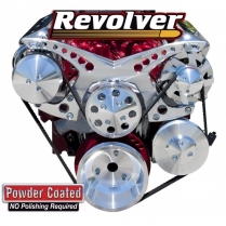 Chevy Sm Block Revolver Serp System/Power Steering - Chrome