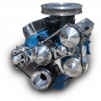 Ford 289-302 Serp Conversion Kit Alternator/ A/C - Polished