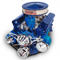 1969-Up Ford 351W Polish P/Side WP AltAC/PS Sag Pulley/Brkt