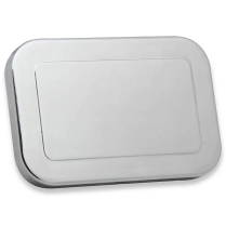 <N/A> Chrome GM Master Cylinder Cover - 4-1/2" x 6-7/8"