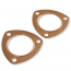 Universal 2-1/2-1/8" 3 Hole Copper Collector Gasket - Pair