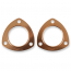 Universal 2-1/2-1/8" 3 Hole Copper Collector Gasket - Pair