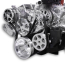 SB Chevy 8-Rib S-Drive Serpentine Kit - Polished Finish