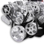 SB Chevy 8-Rib S-Drive Serp Kit with Remote Res - Polished