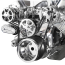 SB Chevy 8-Rib S-Drive Serpentine Kit w/o P/S - Polished