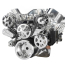 BB Chevy 8-Rib S-Drive Serp Kit w/Plastic Res - Clear Coated