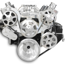 BB Chevy 8-Rib S-Drive Serp Kit with Plastic Res - Machined