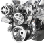 BB Chevy 8-Rib S-Drive Serp Kit wo Power Steering - Polished