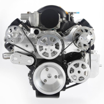 LS 8-Rib S-Drive Serp Kit w/o A/C with Billet Res - Machined