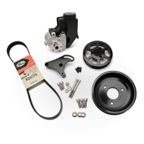 LT1 Gen V Power Steering Kit with Plastic Res - Black Anod