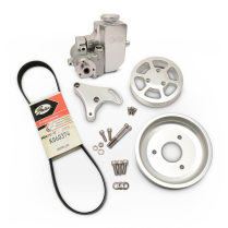 LT1 Gen V Power Steering Kit w/Billet Res - Clear Anodized