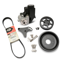 LT1 Gen V Power Steering Kit with Plastic Res - Matte Black