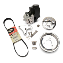 LT1 Gen V Power Steering Kit with Plastic Res - Polished