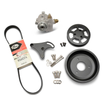 LT1 Gen V Power Steering Kit for Remote Res - Matte Black