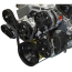 BB Chevy S-Drive Serp Kit w/o A/C w/Plastic Res - Black Anod
