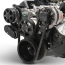 SB Chevy S-Drive Serp Kit no Power Steering - Gloss Black