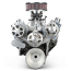 SB Chevy S-Drive Serp Kit no Power Steering - Clear Anodized